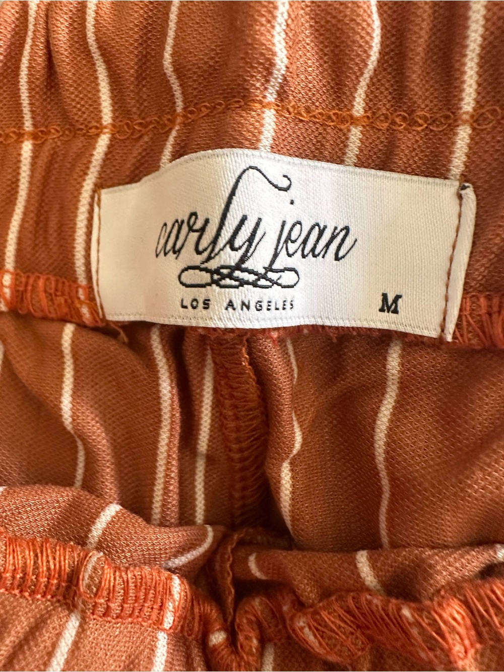 Carly Jean Los Angeles Wide Leg Pants in Rust NIP - Picture 3 of 4
